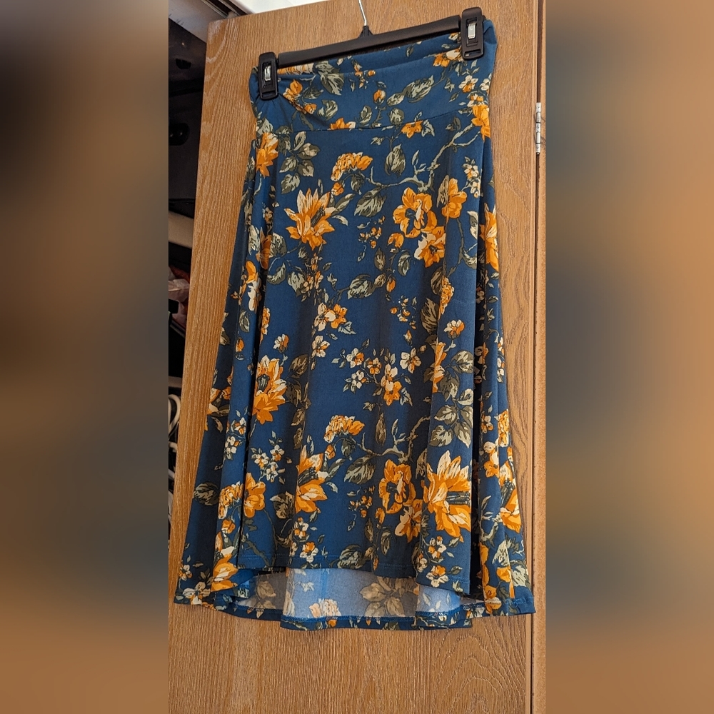Floral LuLaRoe Azure Skirt